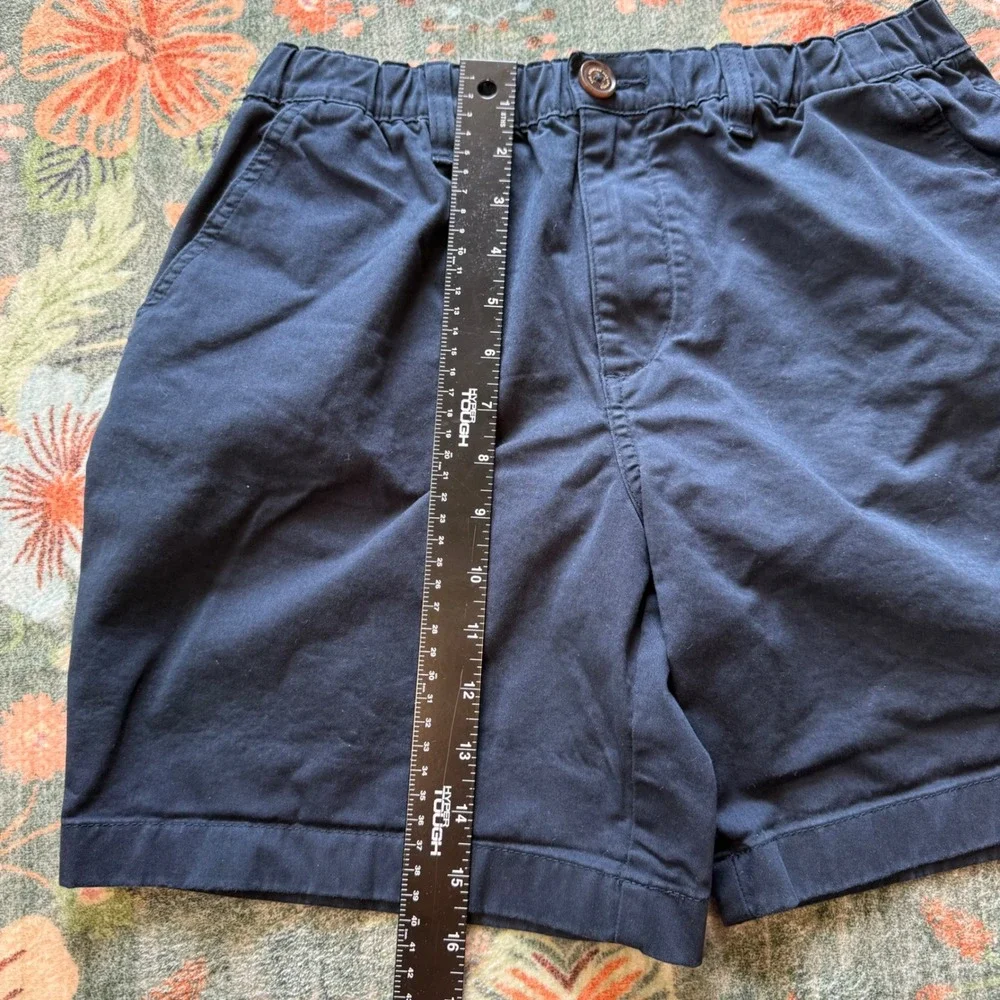 Chubbies Originals Mens Navy Blue 7 Inch Inseam Stretch Shorts Size Small